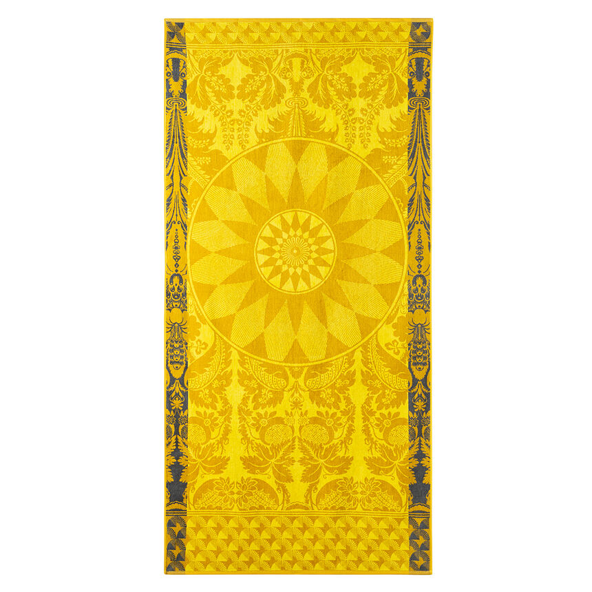 Beach towel Soleil Yellow 100x200 100% cotton, , hi-res image number 1